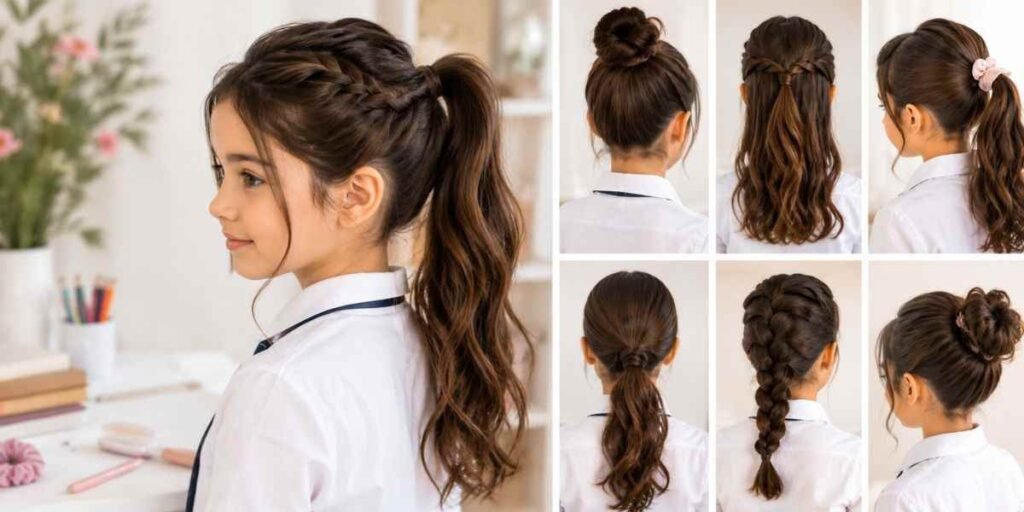 11+ Quick Hairstyles for School That Take 5 Minutes or Less