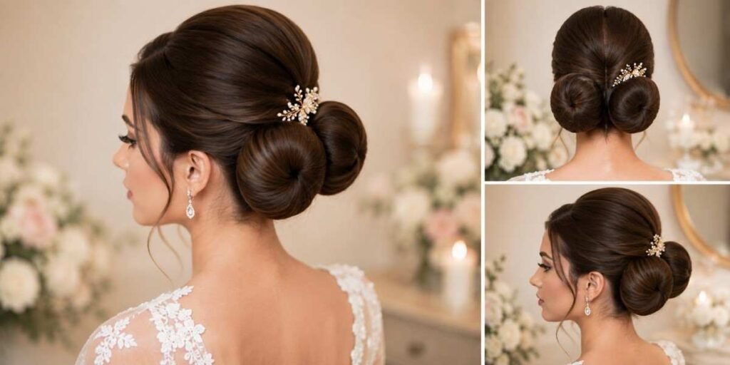 Bridal Updo Hairstylesside-braid-into-a-bun