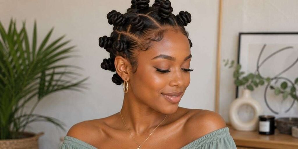 bantu-knots 4B Natural Hairstyles