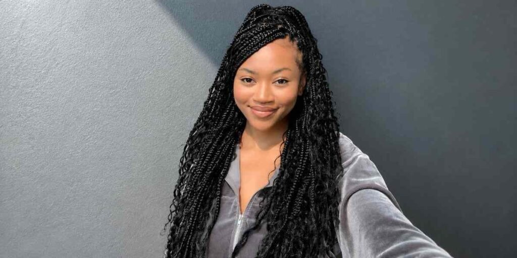 Half-Up, Half-Down Knotless Braids Knotless Braids Styles