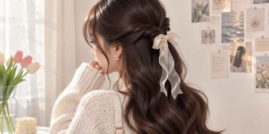 Half-Up Twist Easy 5-Minute Hairstyles