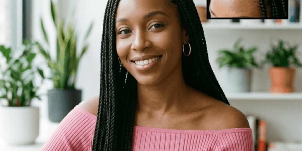 Low-Density, Natural-Looking Knotless Braids Knotless Braids Styles