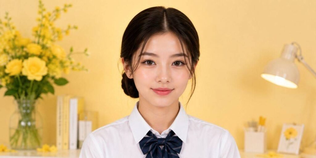 Low, Sleek Bun Quick Hairstyles for School