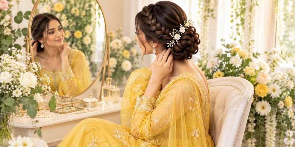 Bridal Updo Hairstyles side-braid-into-a-bun
