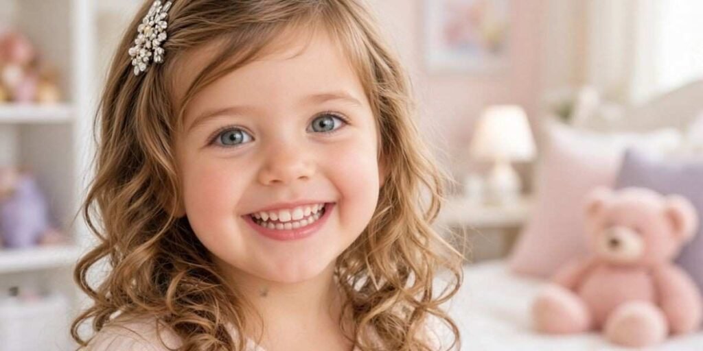 Side-Swept Barrette Toddler Girl Hairstyles