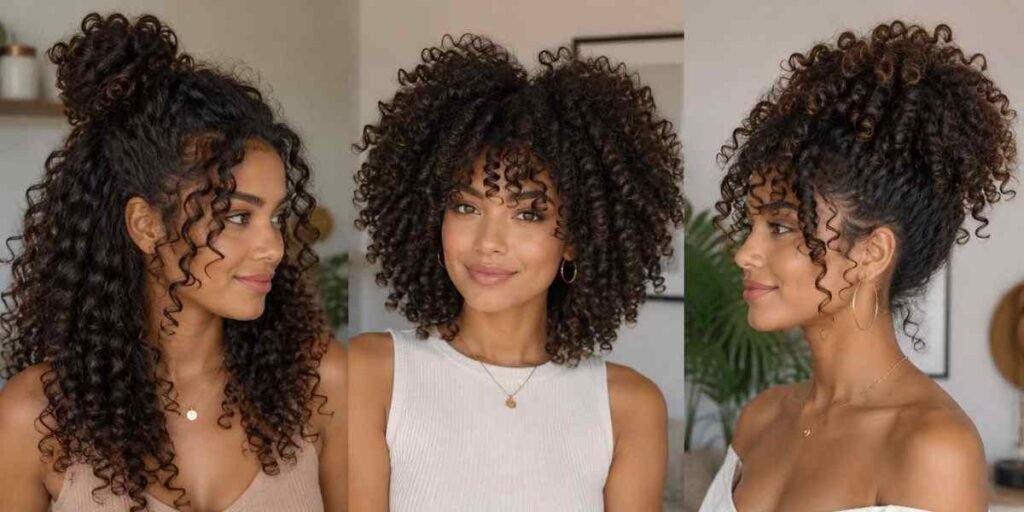 styling-ideas-for-3b-hair-springy-voluminous-curls 3 Curly Hair Ideas