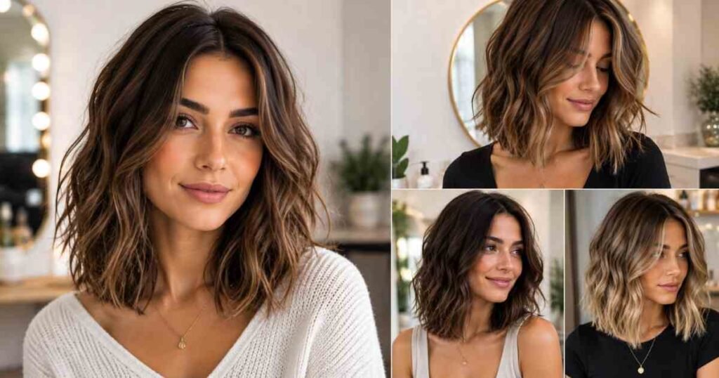 Type 2 Wavy Hair textured-lob-long-bob