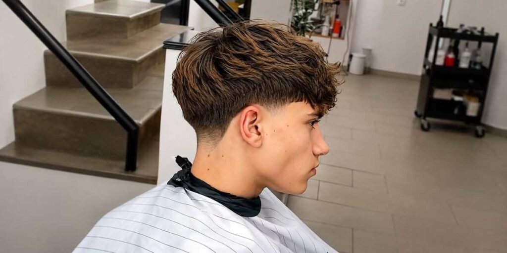 The Low Taper with Textured Top Fade Haircuts for Men