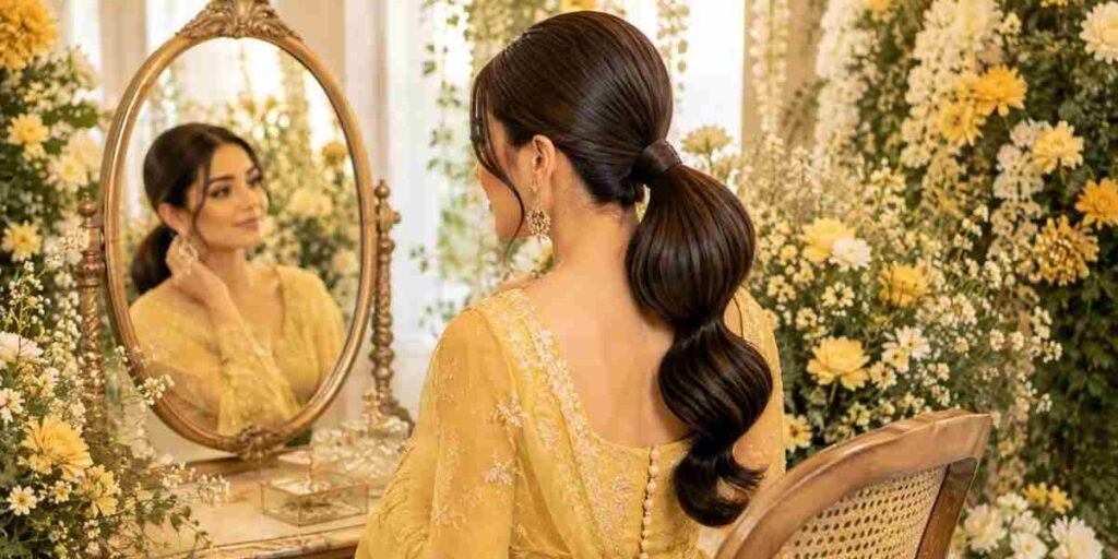 Bridal Updo Hairstylesthe-sleek-low-puffy-ponytail