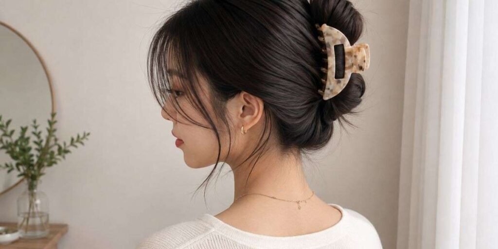 Twisted Claw Clip Bun Easy 5-Minute Hairstyles