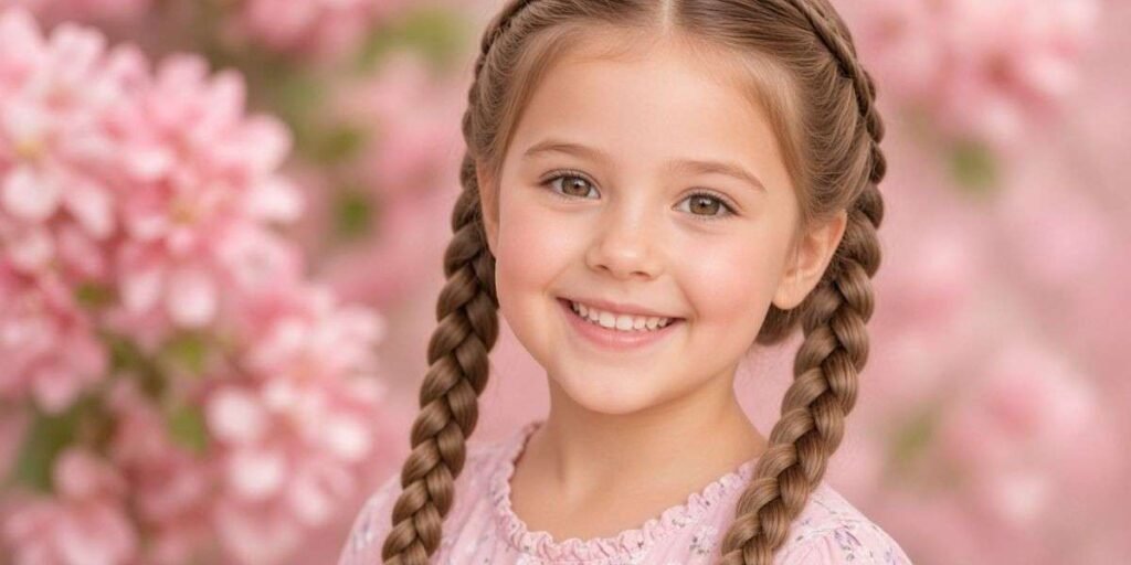 Two French Braids (Pigtail Braids) Little Girl Hairstyles