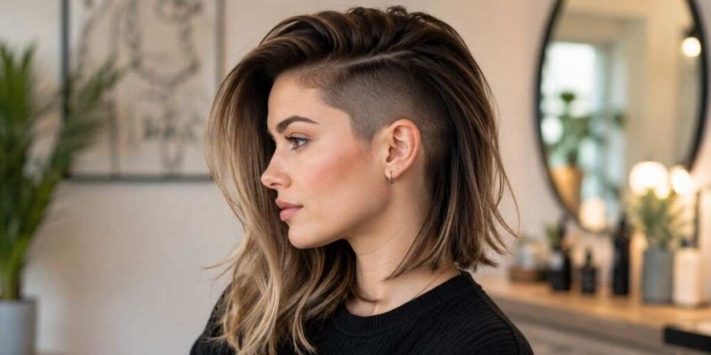 undercut-with-length-on-top Gorgeous Women's Haircut 
